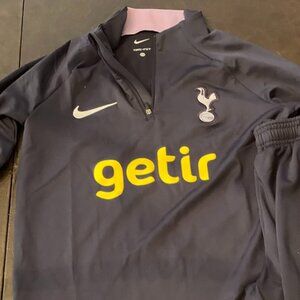 Kids Nike Totteham Hotspur Long Sleeve Training Zip Up and Pants. Size M